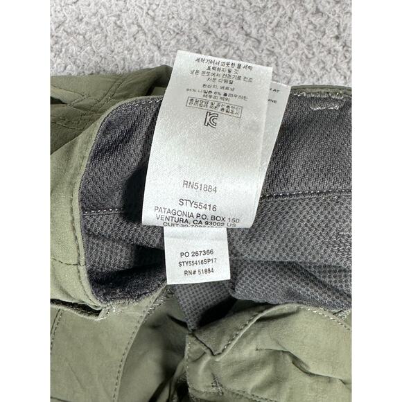 Patagonia Quandary Pants Women's 6 Green Hiking Gorpcore Convertible Outdoor - Picture 8 of 13